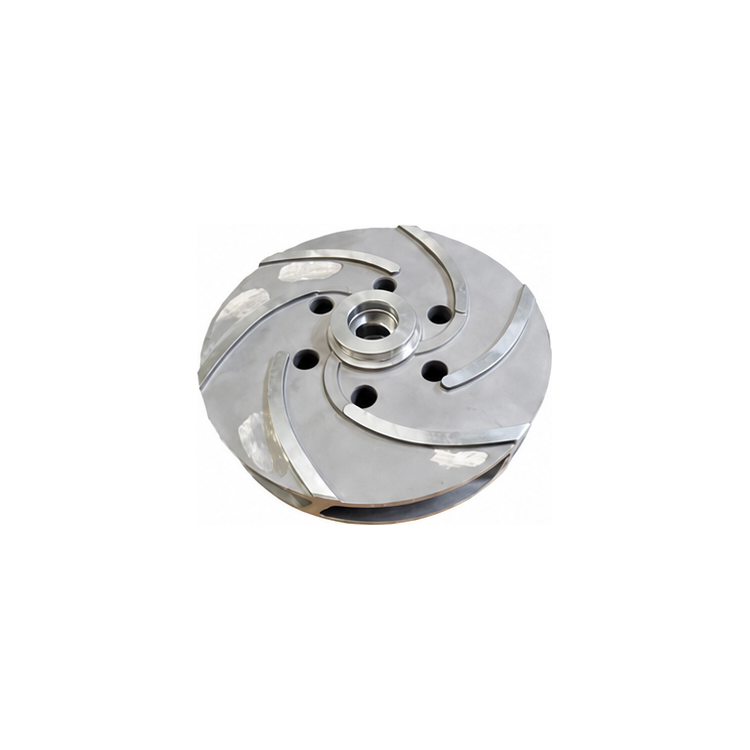 six vane open pump impeller.png - Arctic Casting
